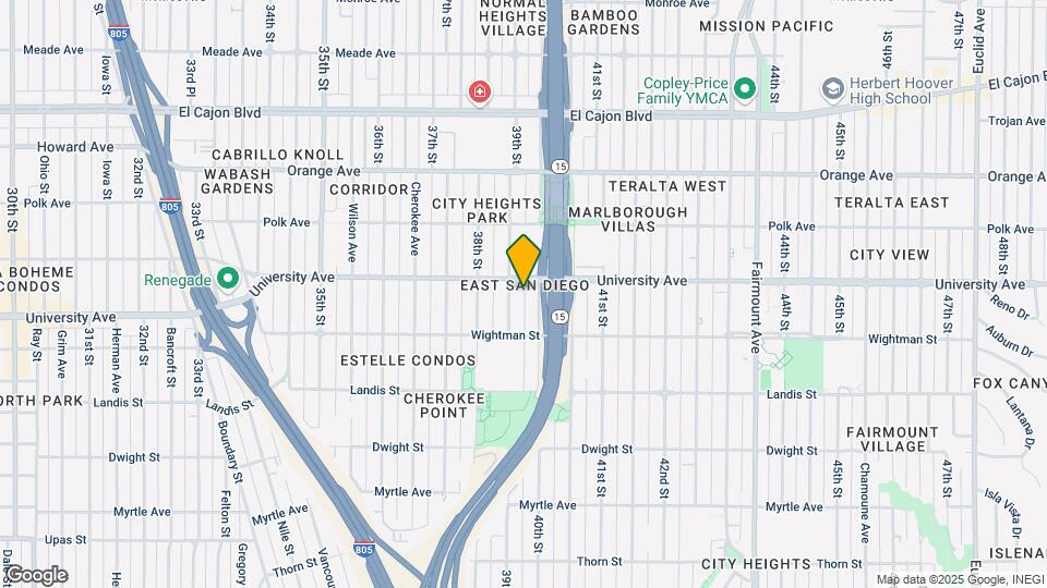 3877 39th St Map and Location Details