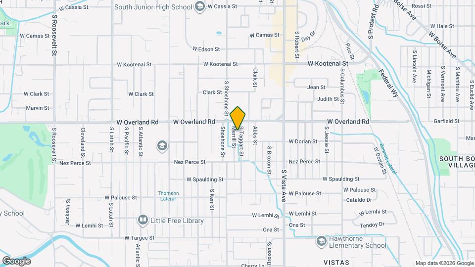 1625 S Taggart St Map and Location Details