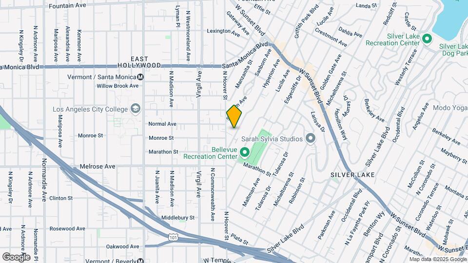 807 Hyperion Ave Map and Location Details
