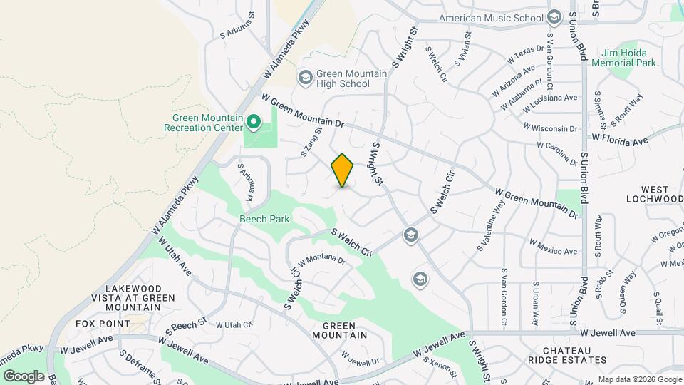 1512 S Yank St Map and Location Details