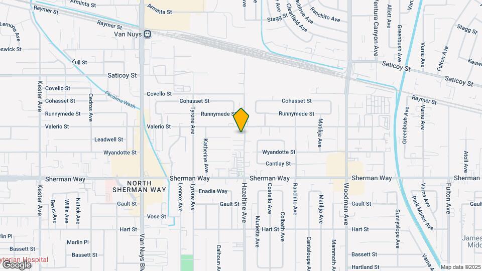 7341 Hazeltine Ave Map and Location Details