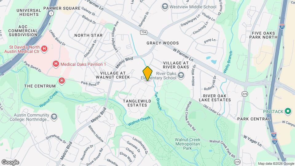 1702 Cedar Bend Dr Map and Location Details