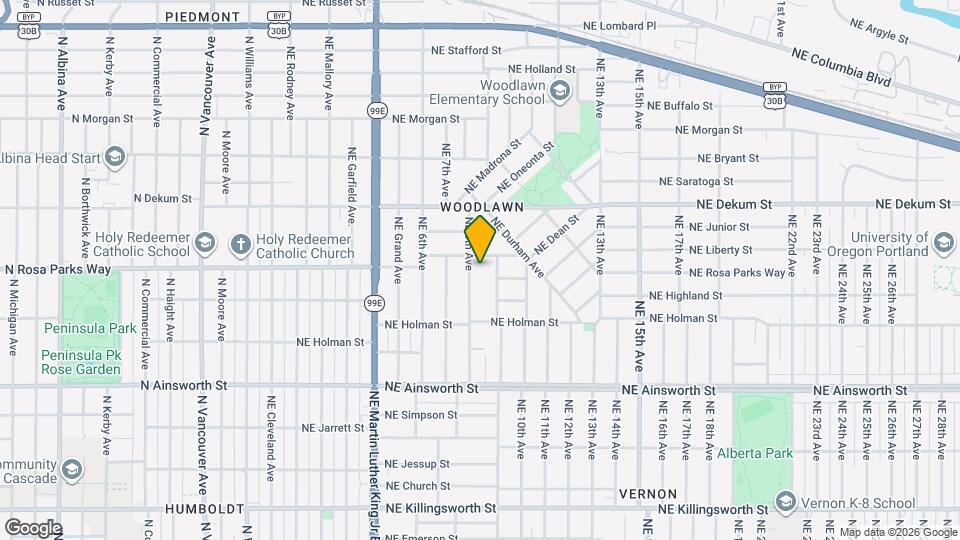 6458 NE 8th Ave Map and Location Details