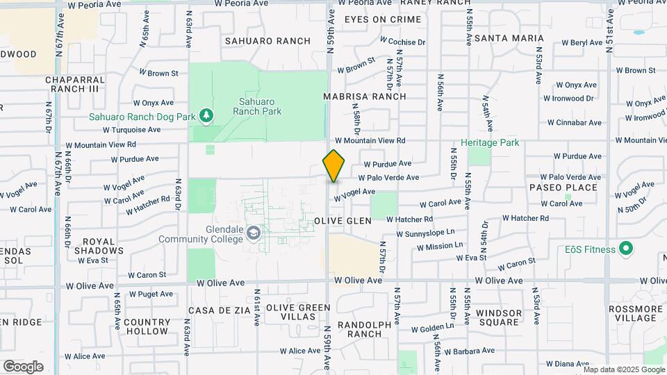 9614 N 58th Ln Map and Location Details