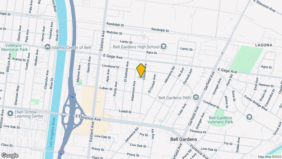 6537 Colmar Ave Mapa y Detalles de la Ubicación