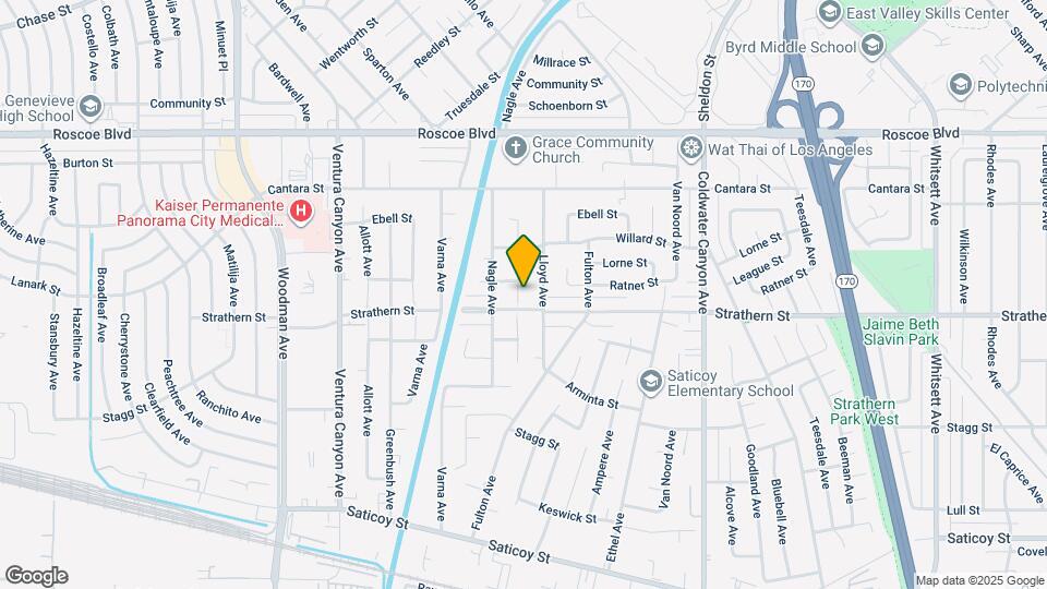 8010 Longridge Ave Map and Location Details