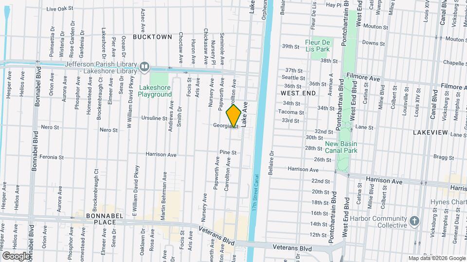 1249 Carrollton Ave, Unit 1249 Map and Location Details