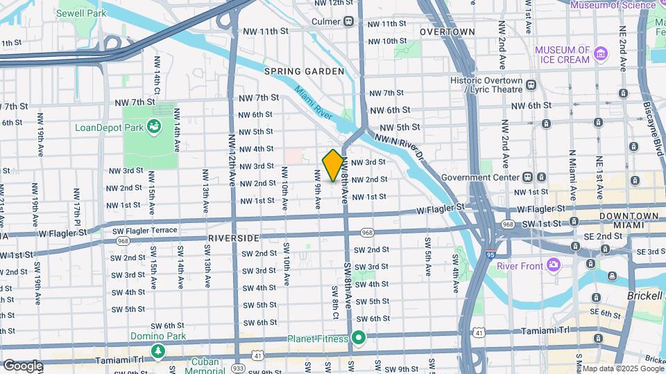 836 NW 2nd St Mapa y Detalles de la Ubicación