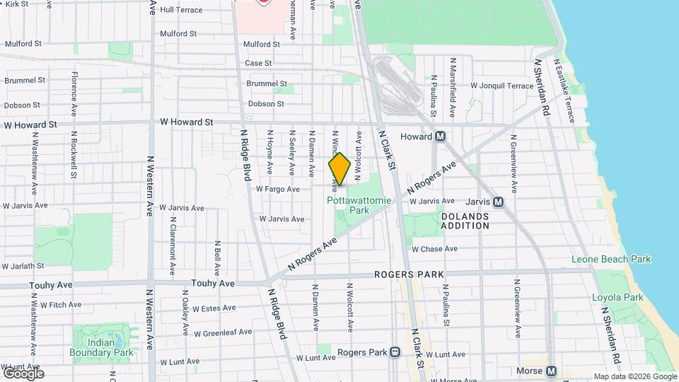 7381 N Winchester Ave Map and Location Details