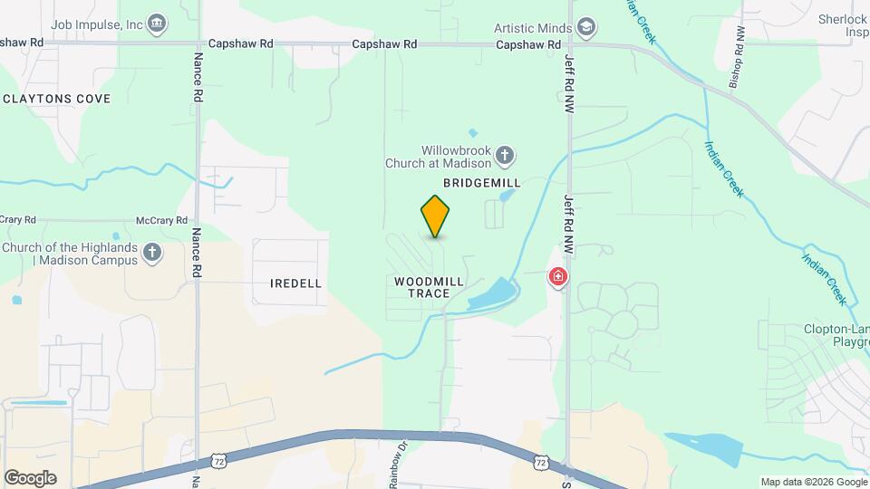 1826 Rushing Wood Dr NW Map and Location Details