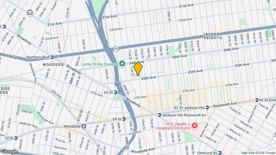 71-19 35th Ave Mapa y Detalles de la Ubicación