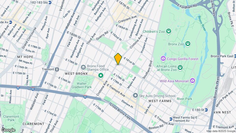 2072 Crotona Ave Map and Location Details
