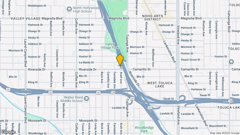 11437 Riverside Dr Map and Location Details