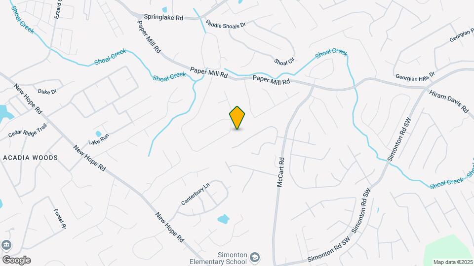 1035 Paper Creek Dr SE Map and Location Details