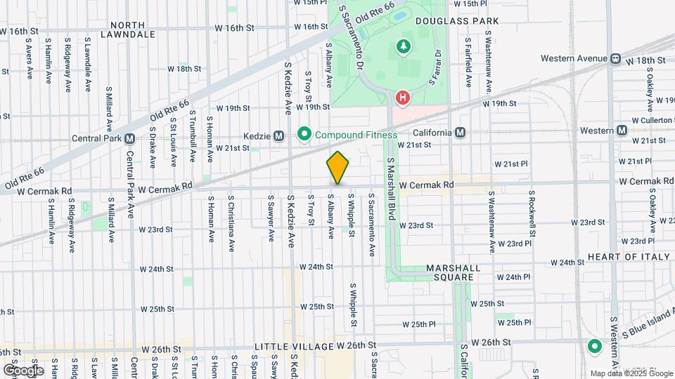3051 W Cermak Rd Mapa y Detalles de la Ubicación