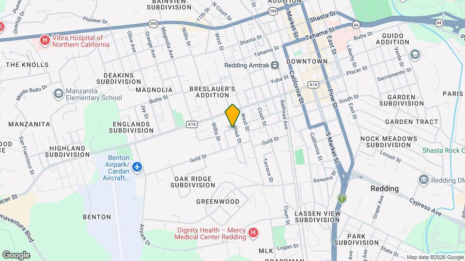 1804 Chestnut St Map and Location Details