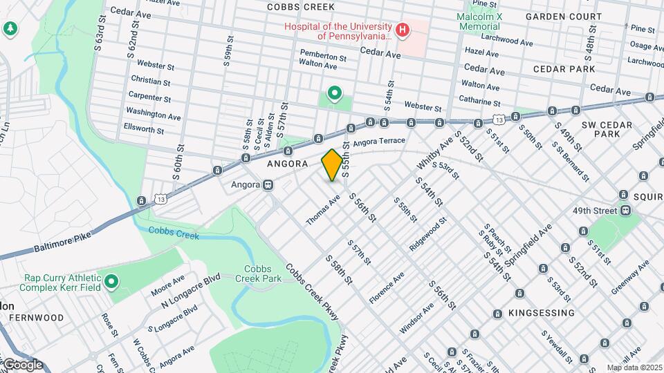 1043 S Ithan St Map and Location Details