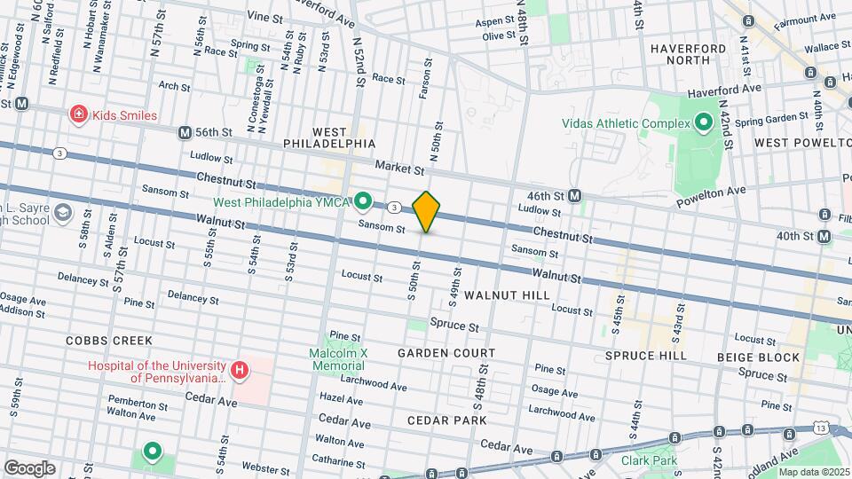 133 S 50th St Map and Location Details