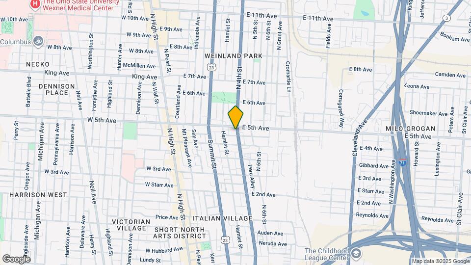 1159 N 4th St Map and Location Details