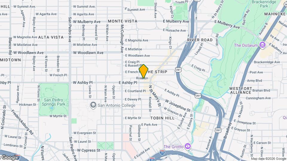 513 E Ashby Pl Map and Location Details