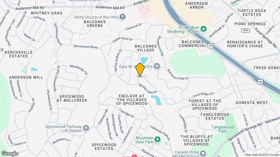 9007 Spring Lake Dr Map and Location Details