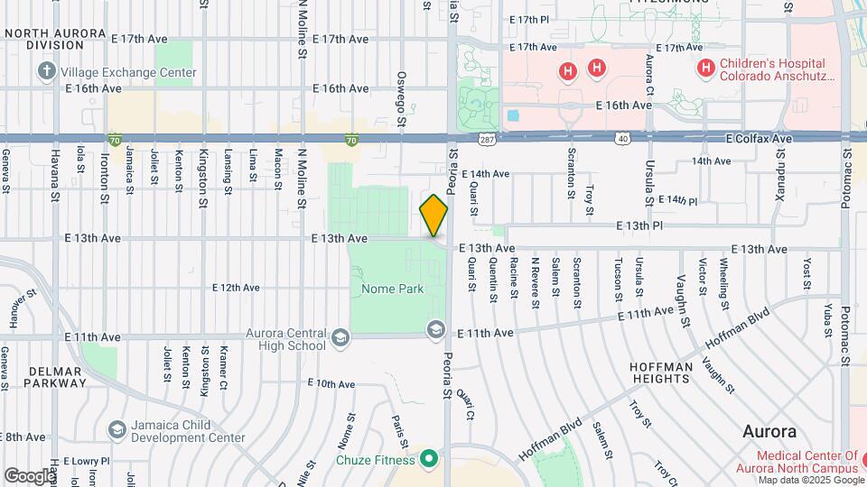 12000 E 13th Ave-Unit -7-107 Map and Location Details