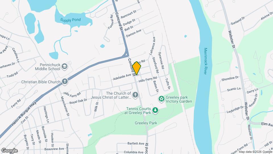 133 Concord St Map and Location Details