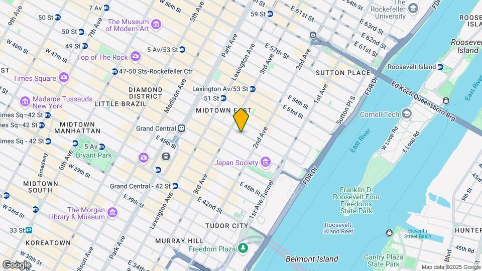 220 E 49th St Mapa y Detalles de la Ubicación