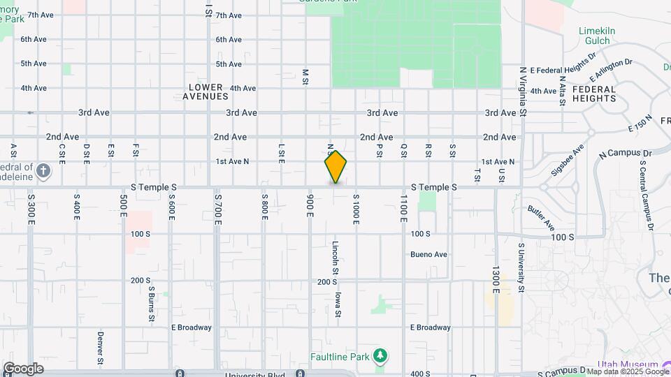 943 E South Temple, Unit B Mapa y Detalles de la Ubicación