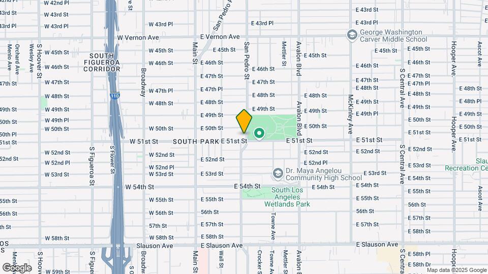 5017 S San Pedro St Map and Location Details