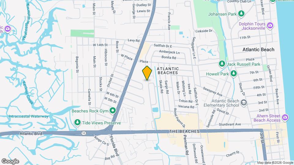 516 Aquatic Dr Mapa y Detalles de la Ubicación