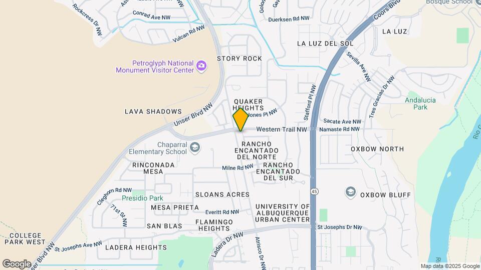 4523 Los Valles Dr NW Map and Location Details