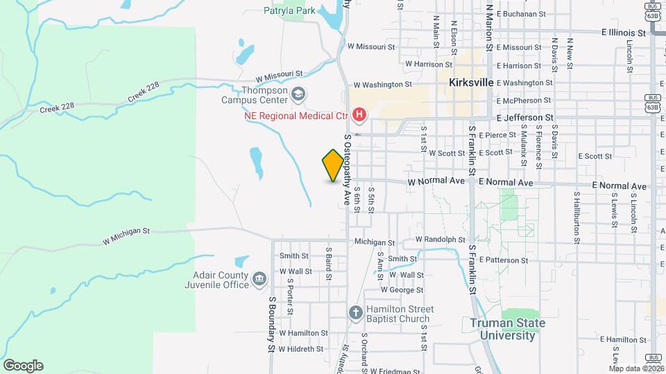 712 S Osteopathy Ave, Unit M Mapa y Detalles de la Ubicación