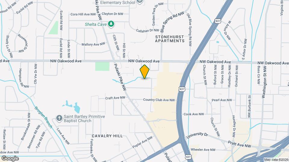 1911 Bluebird Ave NW Map and Location Details