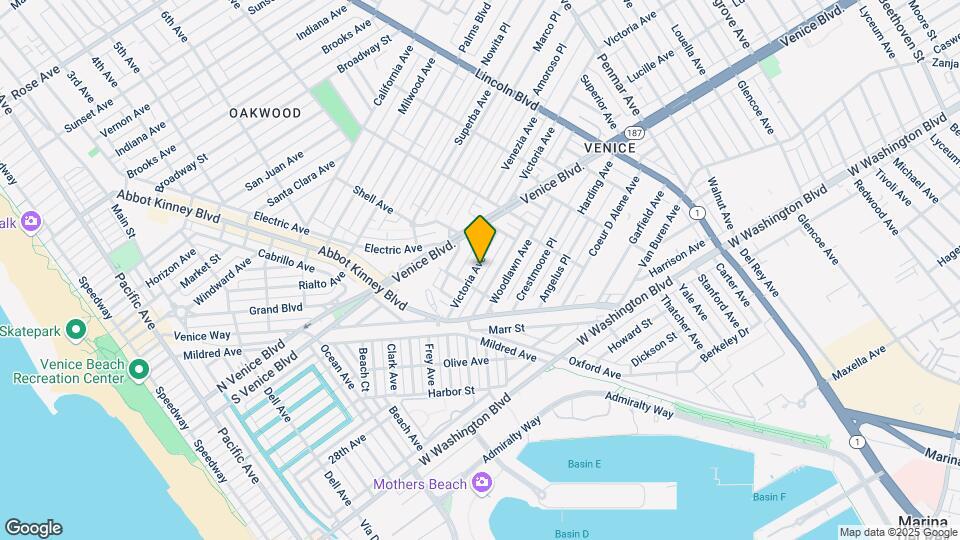 612 Victoria Ave, Unit B Mapa y Detalles de la Ubicación