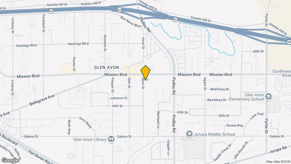 4256 Avon St Map and Location Details