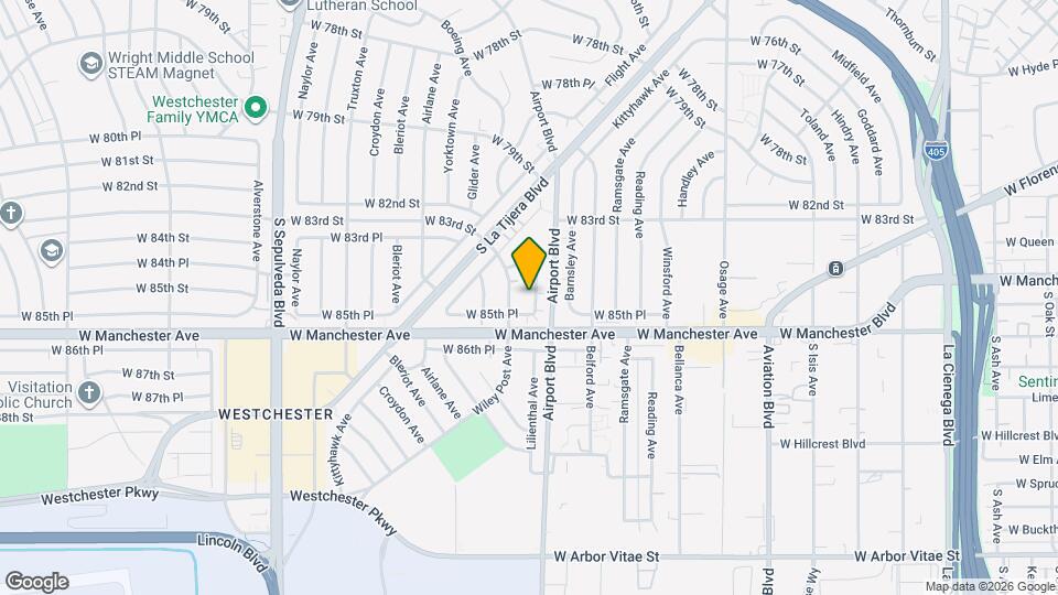 8437 Lilienthal Ave Mapa y Detalles de la Ubicación