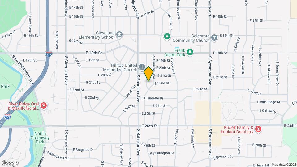 1324 S Annway Dr Map and Location Details