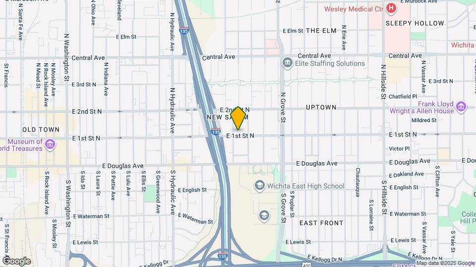 206 N Ash St Map and Location Details