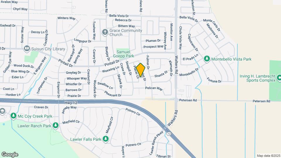 609 Placer Ln Map and Location Details