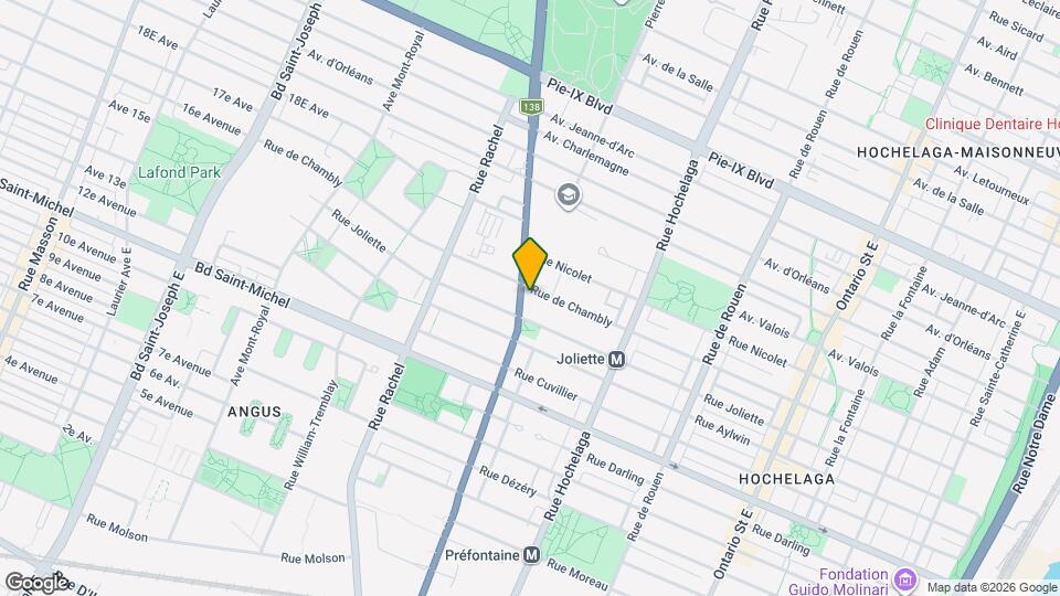 3630 Sherbrooke E Map and Location Details