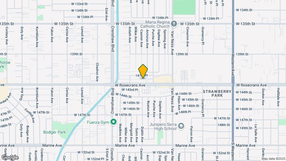 2621 W Rosecrans Ave Map and Location Details