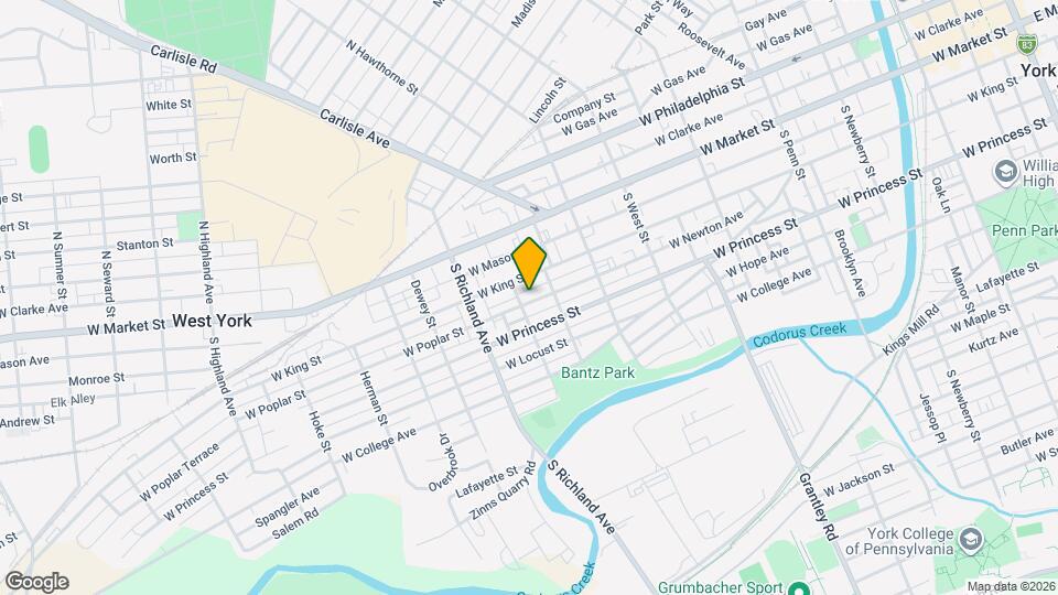 829 W Poplar St Map and Location Details