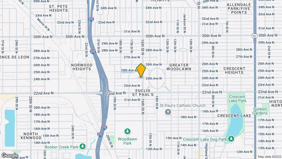 1614 24th Ave N Map and Location Details