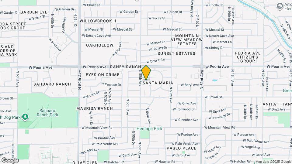 5440 W Beryl Ave Map and Location Details