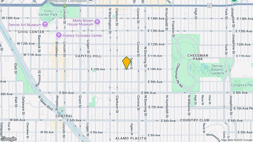 900 E 10th Ave Map and Location Details