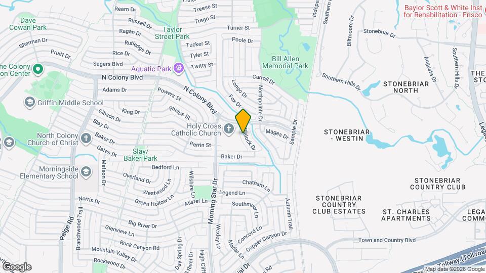 7025 Blalock Dr Map and Location Details