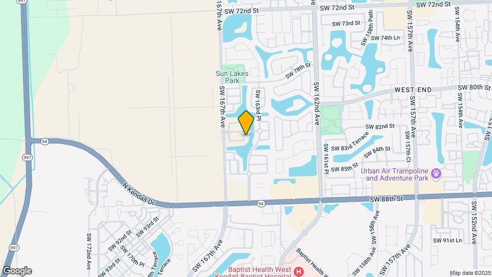 8213 SW 165th Ct Map and Location Details