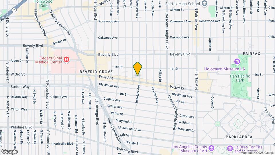 137 S Sweetzer Ave Map and Location Details