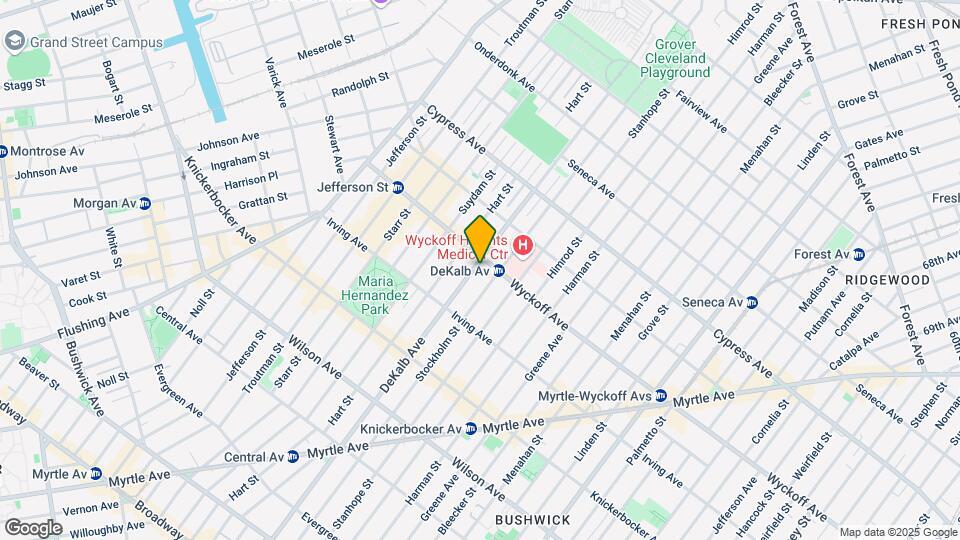 1610 DEKALB AVE Map and Location Details